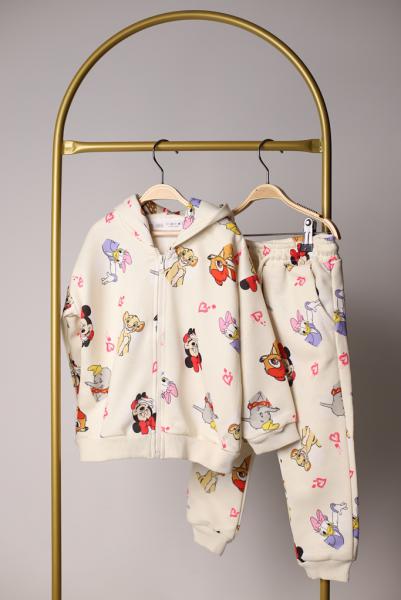 Minnie Ve Arkadaşları Fermuarlı Eşofman Takımı