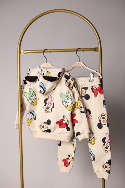 Kulak Detaylı Kapüşonlu Minnie Mouse Eşofman Takımı