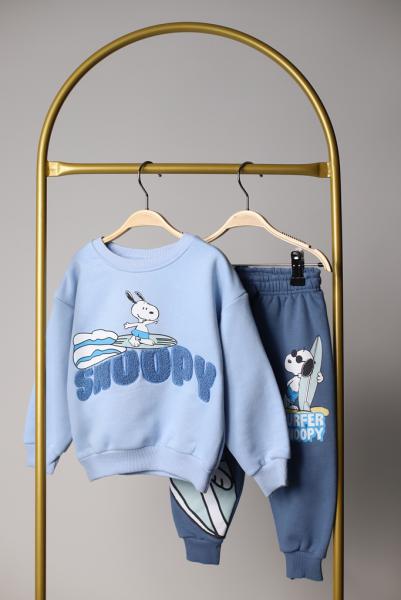 Mavi Sörfcü Snoopy Eşofman Takımı