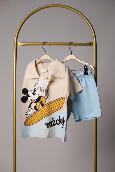 Sörfcü Mickey Şortlu Takım