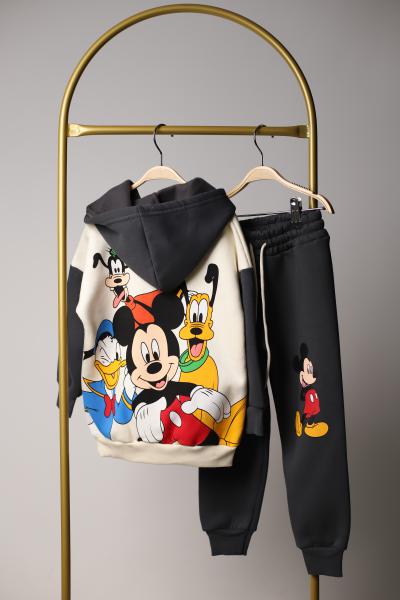 Mickey Ve Arkadaşları Büyük Sırt Baskılı Eşofman Takımı