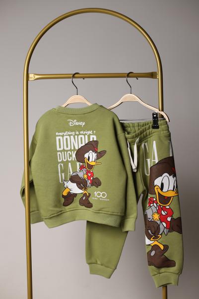 Kovboy Donald Duck Gap Baskılı Eşofman Takımı