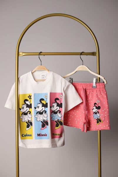 Colour Minnie Mouse Şortlu Takım