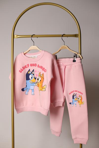 Pembe Bluey and Bingo Eşofman Takımı