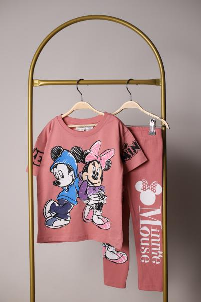 Minnie ve Mickey Pembe Taytlı Takım