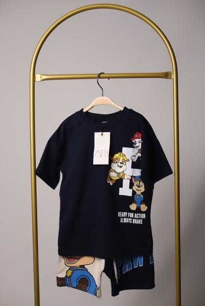 Lacivert Paw Patrol Şortlu Takım