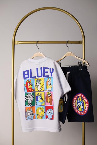 This Is Fun Bluey Sırt Baskılı Şorlu Takım