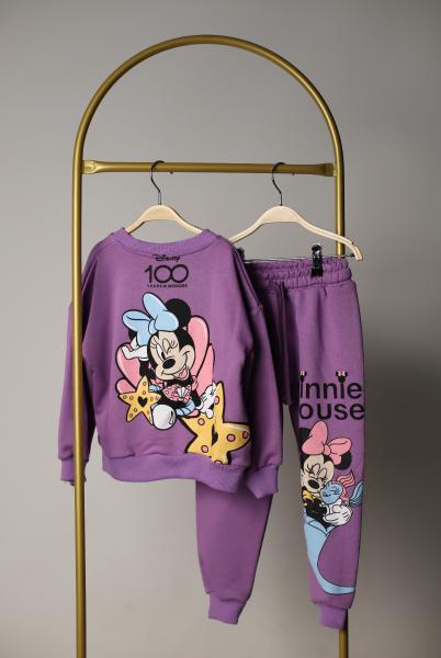 Sevimli Minnie Mouse Sırt Baskılı Eşofman Takımı
