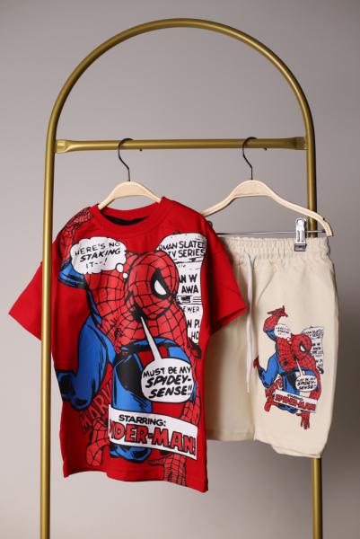Starring Spiderman Şortlu Takım