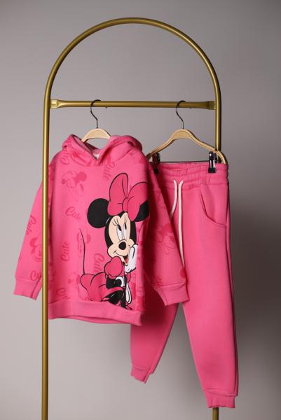 Pembe Kapüşonlu Minnie Mouse Eşofman Takımı