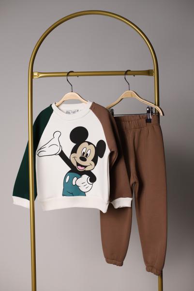 Çok Renkli Mickey Mouse Eşofman Takımı