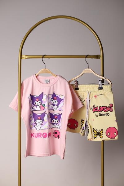 Pembe Kuromi Şortlu Takım