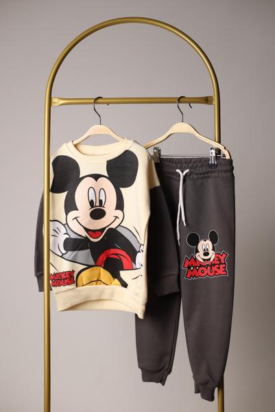 Büyük Mickey Mouse Baskılı Eşofman Takımı
