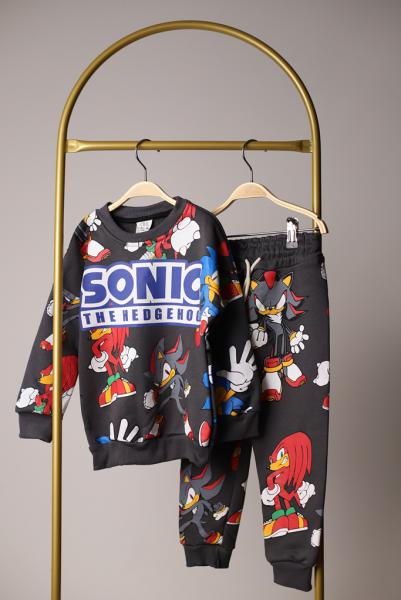 Renkli Sonic Baskılı Eşofman Takımı