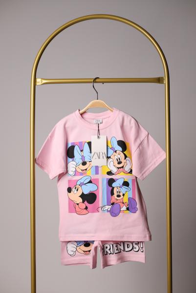 Disney Friends Pembe Şortlu Takım