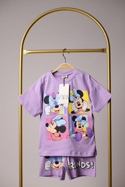 Disney Friends Mor Şortlu Takım