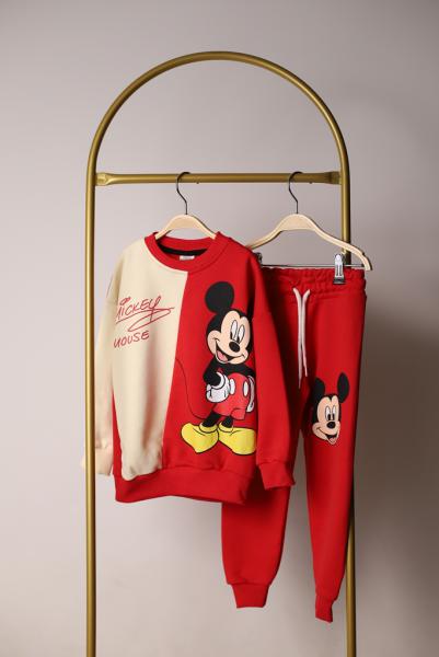 Çift Renkli Mickey Eşofman Takımı
