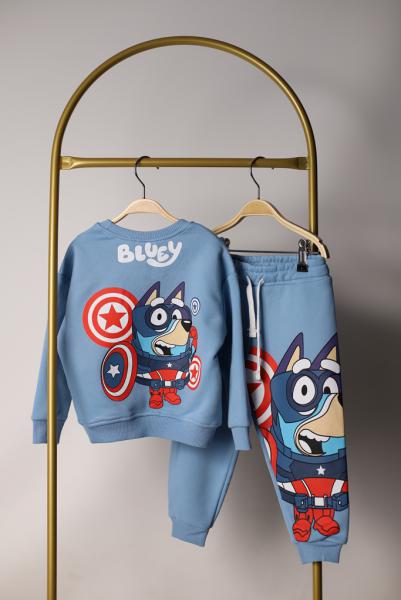 Captain Bluey Mavi Eşofman Takımı