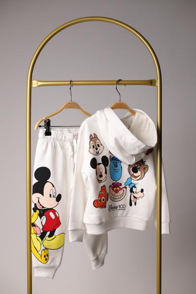 Beyaz Mickey ve Arkadaşları Eşofman Takımı
