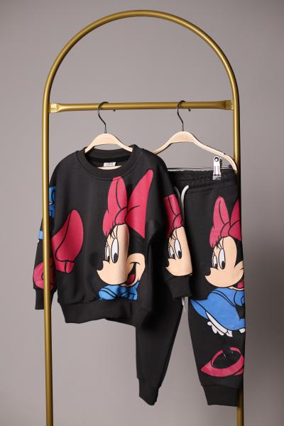 Siyah Minnie Mouse Eşofman Takımı