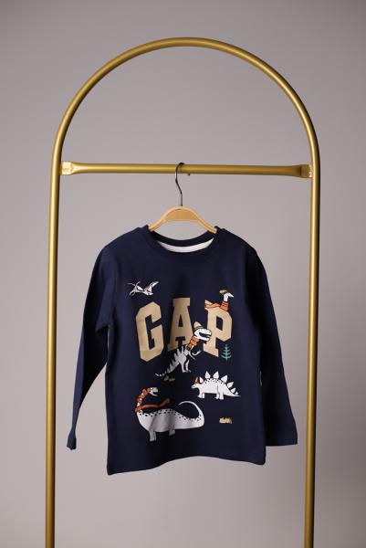 Dinazor Baskılı Gap Uzun Kollu T-Shirt