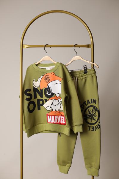 Haki Captain Snoopy Eşofman Takımı