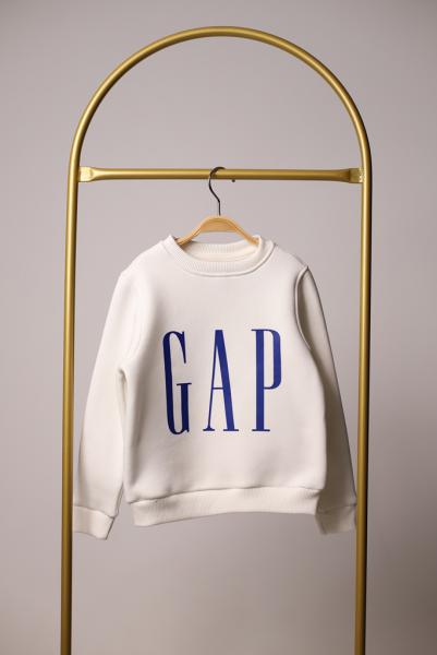 Beyaz Gap Mavi Baskılı Sweatshirt