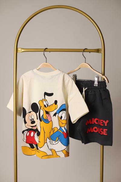 Mickey Ve Arkadaşları Siyah Şortlu Takım