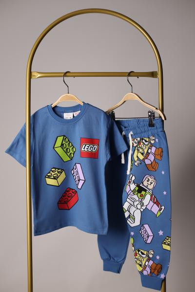 Mavi Sırt Baskılı Lego Play Eşofman Takımı