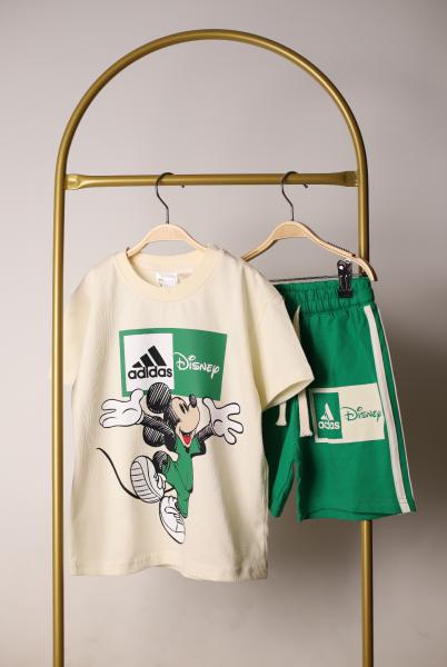 Yeşil Sporcu Mickey Şortlu Takım