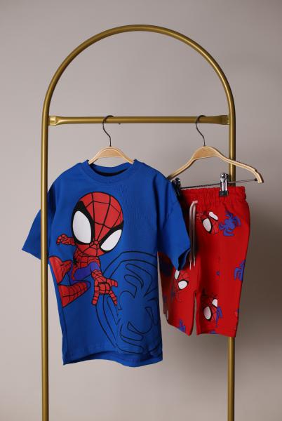 Spiderman Animasyon Figür Şortlu Takım