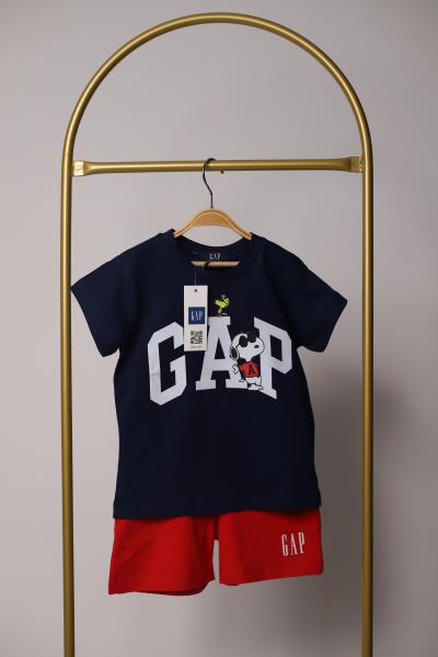 Lacivert Gap Snoopy Baskılı Ve Şortlu Takım