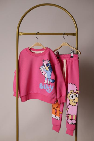 Pembe Sevimli Bluey Eşofman Takımı