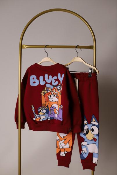 Bordo Bluey Eşofman Takımı