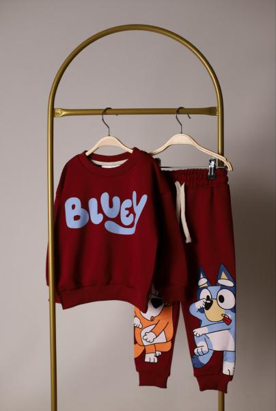 Bordo Bluey Eşofman Takımı