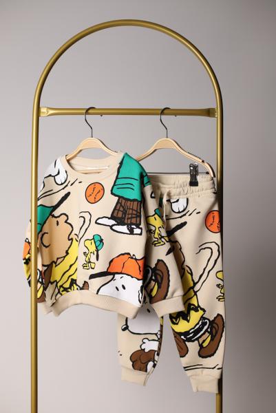 Krem Rengi Basketball Detaylı Snoopy