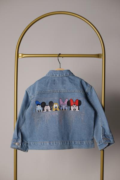 Disney Taşlı Jean Ceket