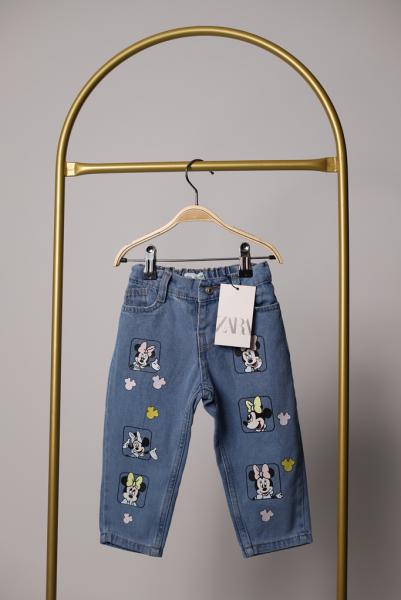 Minnie Mouse Baskılı Jean