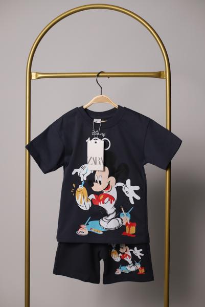 Ressam Mickey Mouse Baskılı Erkek Çocuk Takımı