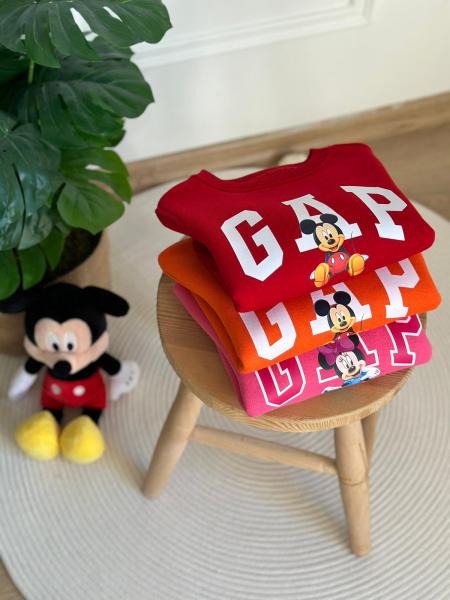 Turuncu Mickey Detaylı Gap Sweatshirt