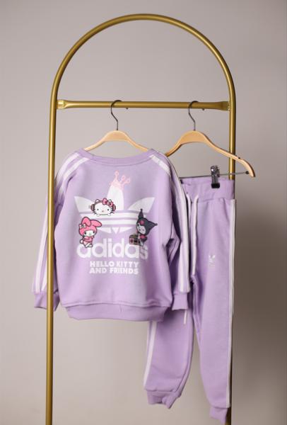 Lila Hello Kitty Spor Logolu Eşofman Takımı