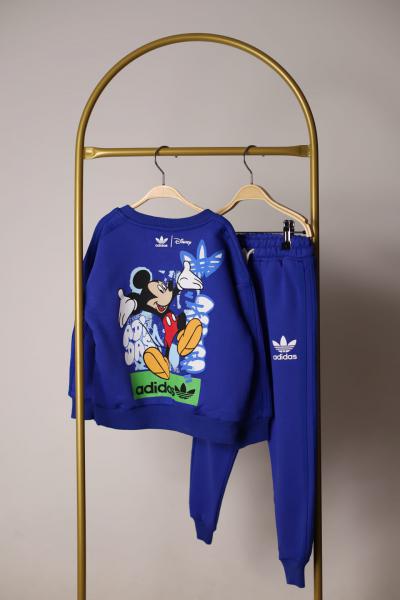 Mavi Sporcu Mickey Logo Detaylı Eşofman Takımı