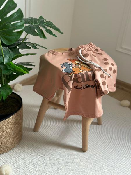 Kahverengi Bambi Şortlu Takım