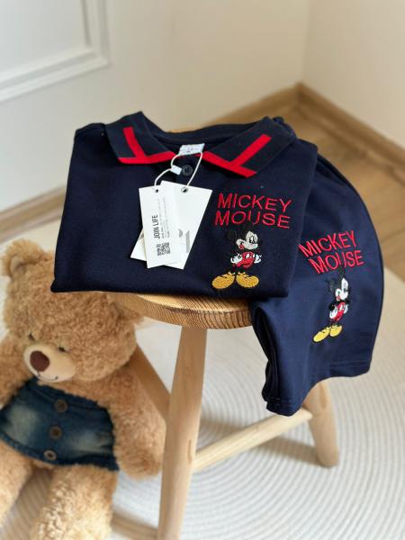 Polo Yaka Mickey Mouse Şortlu Takım