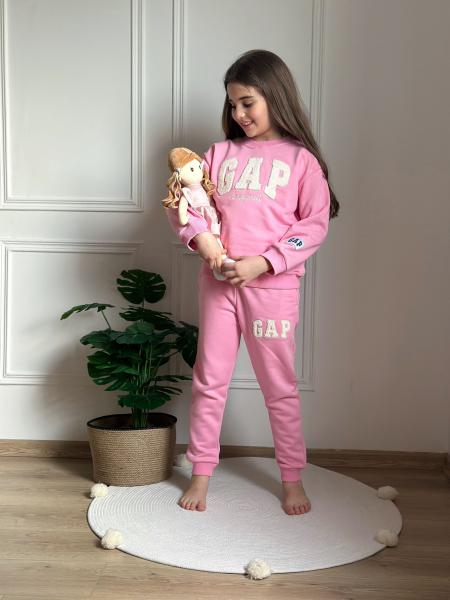 Pembe Punch İşlemeli Gap Eşofman Takımı