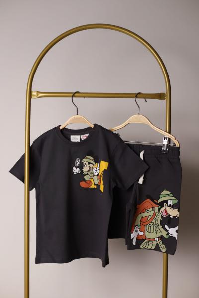 Kaşif Mickey ve Arkadaşları Füme Şortlu Takım
