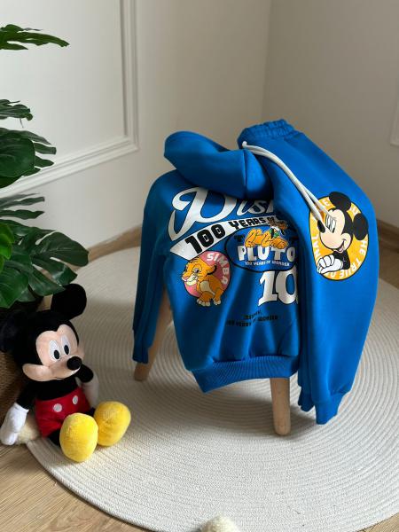 Mavi Disney Sırt Baskılı Eşofman Takımı