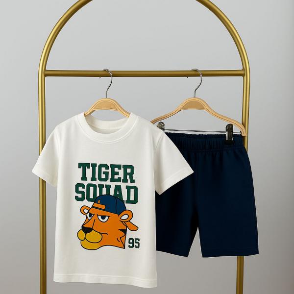 Tiger Squad Baskılı Şortlu Takım