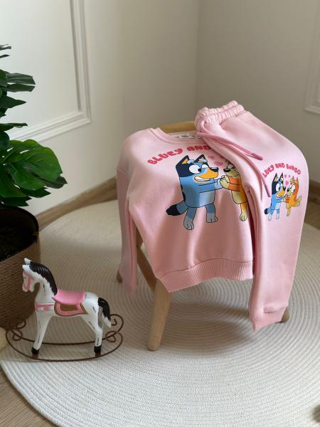 Pembe Bluey and Bingo Eşofman Takımı