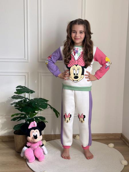 Renkli Hey Minnie Baskılı Eşofman Takımı